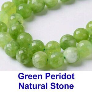 Green Peridot Beads Natural Stone